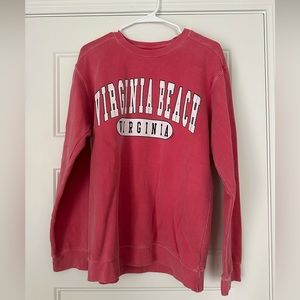 Pink Virginia Beach, Virginia Crewneck